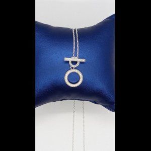 PANDORA Double Hoop T-bar Necklace BRAND NEW